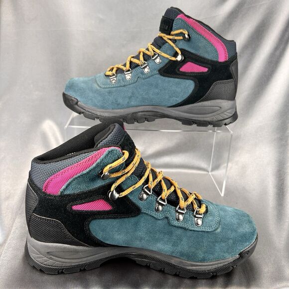 Columbia Newton Ridge Women’s 9.5 Hiking Boots Waterproof Teal Pink BL4552-343 - Picture 13 of 17